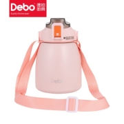 Debo 德铂 大肚保温杯 900ml 粉色
