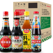 厨邦 酱油 820ml+淡盐酱油 820ml+蚝油 490g+葱姜汁料酒 500ml