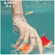 AJIDOU 阿吉豆 海星海螺珍珠手环 AB21B002360