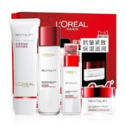 巴黎欧莱雅 护肤礼盒套装 （洁面乳125ml+柔肤水175ml+乳液50ml+日霜25ml ）