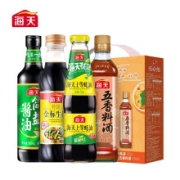 有券的上：海天 金标生抽 500ml+简盐酱油 500ml+上等蚝油 520g+古道五香料酒 450ml