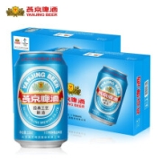PLUS会员：YANJING BEER 燕京啤酒 11度 国航蓝听啤酒 330ml*24听*2箱