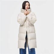 雪中飞 连帽外套 女式羽绒服 中长款 X10140806-8268
