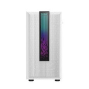 PCCOOLER 超频三 LM200 MESH RGB MATX机箱 半侧透 白色