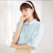 A21 女装 上衣衬衫 米白 S