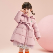 聚划算百亿补贴：高梵  女童羽绒服  中长款外套