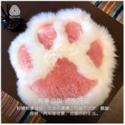 AusGolden LON0302-WP 熊掌羊毛靠枕