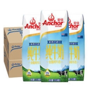 Anchor 安佳 牛奶 新西兰进口UHT 早餐全脂纯牛奶 250mL*24盒/箱