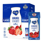 88VIP：MENGNIU 蒙牛 纯甄草莓果粒风味酸奶 200g*10包