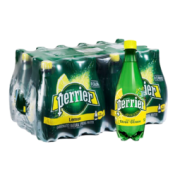 perrier 巴黎水 气泡水 柠檬味 500ml*24瓶 塑料瓶