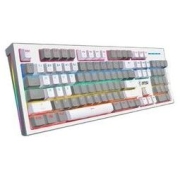 MSI 微星 GK50Z PIXEL 60度灰 104键 有线机械键盘 灰白 高特青轴 RGB