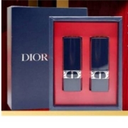 Dior 迪奥 烈艳蓝金迷你唇膏 999丝绒1.5g+100哑光1.5g+礼盒