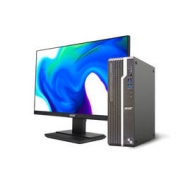 acer 宏碁 Acer)商祺SQX4270 660N英特尔酷睿i5 商用办公台式整机 家用电脑 （十一代i5-11400 8G 1T）23.8英寸