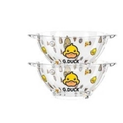 LOVWISH 乐唯诗 G DUCK 小黄鸭玻璃双耳碗 2个装