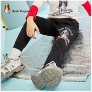 Hush Puppies 暇步士 男童时尚针织长裤