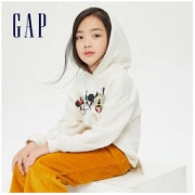 Gap 盖璞 女童抓绒连帽衫
