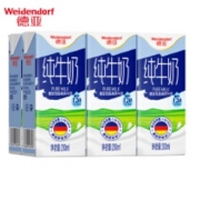京东极速版：Weidendorf 德亚 低脂高钙纯奶早餐纯牛奶200ml＊6盒