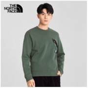 PLUS会员：THE NORTH FACE 北面 休闲圆领卫衣 5AZU/V1T 绿色 XXL