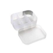居家迷 桌面塑料加厚带盖收纳盒 15.5*11*7cm