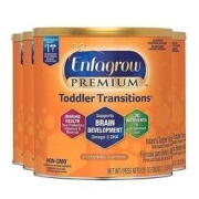 Enfagrow Mead Johnson 美赞臣 Enfagrow优质婴儿过渡幼儿奶粉，9-18个月，Omega 3 DHA，铁，20盎司/567g（4件）
