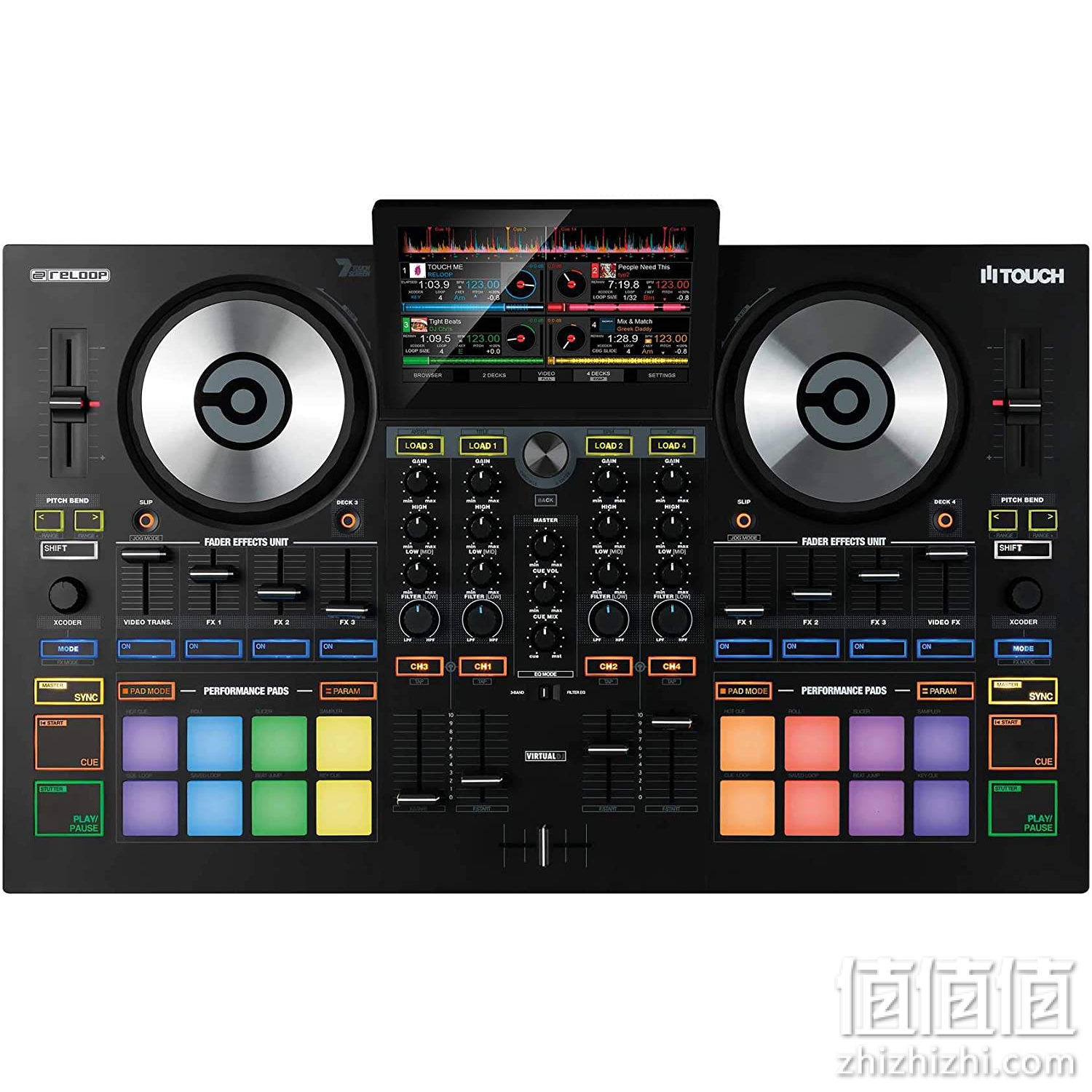Reloop 重环 7英寸全彩色触摸屏DJ控制器 TOUCH