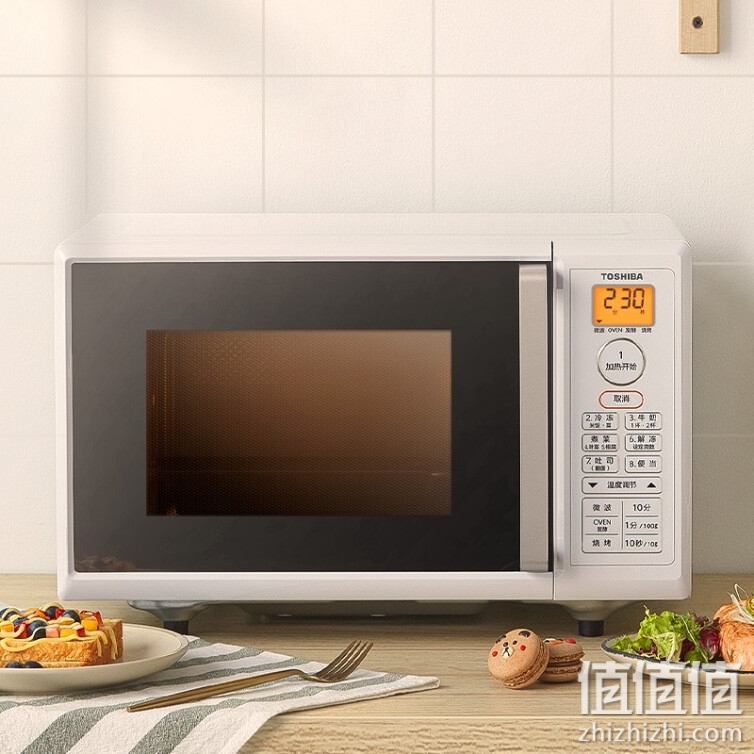 东芝（TOSHIBA）微波炉 变频微波炉烤箱一体机 16L多功能家用900W烧烤解冻 ER-T16 白色