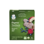 Gerber 嘉宝 宝宝磨牙米饼 48g 有机蓝莓苹果味*3件