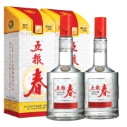 五粮液 五粮春 第一代 50度 浓香型白酒 500mL*2瓶