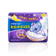 京东超市护舒宝(Whisper)超薄夜用 考拉呼呼卫生巾 425mm 8片 (极薄) 夜用卫生巾