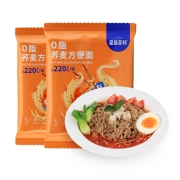 鲨鱼菲特 荞麦方便面 0脂肪低免煮泡面 10袋