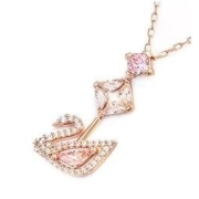 SWAROVSKI 施华洛世奇 DAZZLING SWAN系列 天鹅Y形项链 5473024