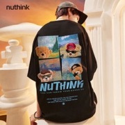nuthink 潮流情侣国潮宽松小熊短袖