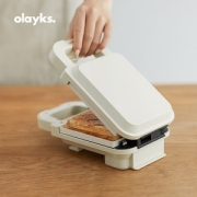 OLAYKS 出口款 多功能烤面包机小型三明治早餐机