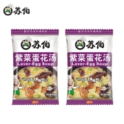 聚划算百亿补贴：苏伯 紫菜蛋花汤 2包
