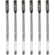 AIHAO 爱好 大容量中性笔 0.5mm 黑色 6支装