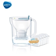 PLUS会员：BRITA 碧然德 设计师滤水壶蓝+专家版滤芯5枚（到手1壶6芯）
