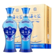PLUS会员：YANGHE 洋河 海之蓝 蓝色经典 42%vol 浓香型白酒 375ml*2瓶