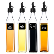 京东极速版：忆多彩 不挂油自动开合油瓶 500ml*4只装
