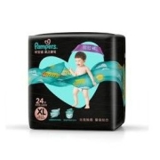 28日0点：Pampers 帮宝适 黑金帮系列 婴儿拉拉裤 XL24片