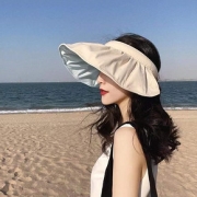 夏天大檐防紫外线空顶遮阳帽