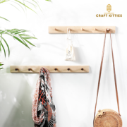 CRAFT KITTIES 进口实木家用挂钩壁挂