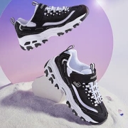 斯凯奇 Skechers 网布/加绒款 儿童经典厚底爆款熊猫鞋