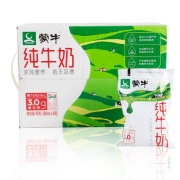 京喜app：MENGNIU 蒙牛 纯牛奶百利包 200ml*16袋 整箱