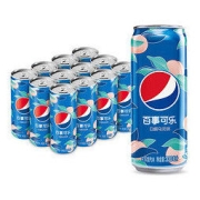 pepsi 百事 可乐 Pepsi 太汽系列 白桃乌龙口味 汽水 碳酸饮料整箱 细长罐 330ml*12听 百事出品