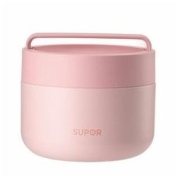 PLUS会员：SUPOR 苏泊尔 316L不锈钢保温饭盒 800ML