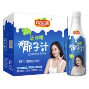 欢乐家 生榨椰子汁 果肉椰汁饮料 1kg*6瓶 整箱装