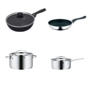 WMF 福腾宝 不锈钢锅具套装 4件套