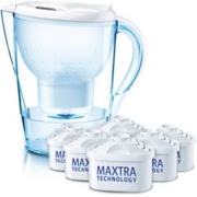 PLUS会员：BRITA 碧然德 Marella 海洋系列 滤水壶 一壶六芯 3.5L 白色