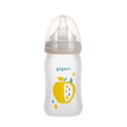 Pigeon 贝亲 经典自然实感系列 宝宝彩绘奶瓶 160ml