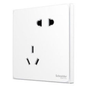 Schneider Electric 施耐德电气 A3T426 皓呈系列 斜五孔插座 奶油白 10只装